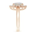 thumbnail image 4 of Angara Natural Opal Ring - Princess Diana Inspired 1.45 ct Opal Ring with Diamond Halo for Women | October Birthstone Jewelry | 14K Rose Gold Opal Ring (Ring Size = 10), 4 of 10