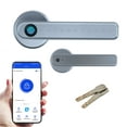 thumbnail image 1 of Keyless Smart Fingerprint Door Lock with Touchscreen, Bluetooth App Control, Anti-Theft Design for Home Hotel Office, 1 of 9