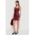 thumbnail image 2 of Women's Faux Leather Zip Back Bodycon Mini Dress, 2 of 3