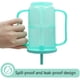 thumbnail image 3 of Inteprter Utensilios de vaso de ABS para pacientes con accidente cerebrovascular, ayuda para beber a prueba de derrames, taza de alimentación Barra de herramientas, 3 of 6