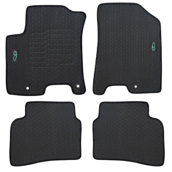 All Weather Floor Mats for 2020 to 2026 Hyundai Venue, Odorless, with Safety Locks, Front and Rear