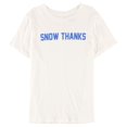 thumbnail image 1 of Carbon Copy - Camiseta gráfica para mujer Snow Thanks, color blanco, grande, 1 of 2