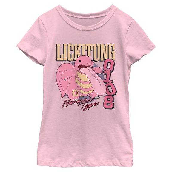 Girls Pokemon Lickitung Normal Type T Shirt