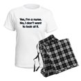 thumbnail image 4 of CafePress - Yes I'm A Nurse Women's Light Pajamas - Women's Short Sleeve Print T-Shirt and Pants Light Cotton Pajama Set, 4 of 7