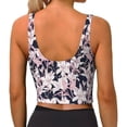 thumbnail image 4 of Uemuo Lilies Flowers Pattern Women's Sports Bra - High Impact Support, Breathable, and Comfortable Athletic Bra for Running, Yoga, and Workouts, 4 of 9