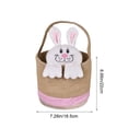 thumbnail image 3 of Hometravel DIY Easter Bunny Basket, Rabbit Plush Craft Kit, Decorative Easter Bucket Bag for Egg Hunt, Gift Wrapping, Holiday Decor, 3 of 6