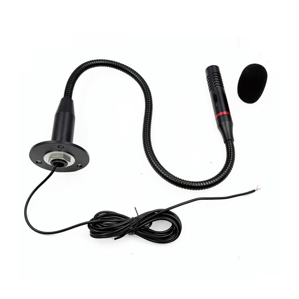 Omnidirectional Desktop Microphone With Metal Arm Easy Setup Plug Play Compatible Laptop Devices