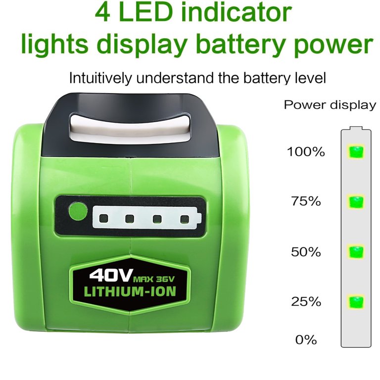 Vanon 40V Lithium Battery 8.0Ah, Replacement for Greenworks Tools