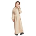 thumbnail image 6 of ANINEO Kids Thobe for Boys Arab Tobes Long Sleeve Kaftan Embroidered Robe with Pockets Arabic Abaya Clothes, 6 of 7