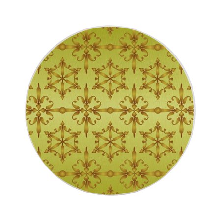 

Circular Drink Coasters Set Seamless Pattern Background Beautiful Home Decor Diatomite Heat-Resistant Diatomite Protect Table Countertop