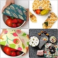 thumbnail image 4 of Osdhezcn Sustainable Food Preservation with 3 Natural Beeswaxs Cloth Wraps Washable and Reusable Portable Kitchen Supplies, 4 of 8