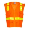 Ml Kishigo B61529665 Oralite Solid Front with Mesh Back Vest, Orange - Large