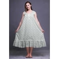 thumbnail image 4 of Bimba White6 Floral Cotton Ball Printed Cotton Nightgowns For Women Sleeveless Gown Sleepwear Maxi Dress Large, 4 of 6
