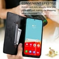 thumbnail image 6 of for Samsung Galaxy S25 Plus Case Classic Design, Premium PU Retro Leather Wallet Case RFID Blocking Card Holder, Built-in Magnetic Flip Kickstand Soft Inner Case for Samsung Galaxy S25 Plus,Black, 6 of 12