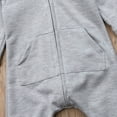 thumbnail image 2 of Inevnen Newborn Infant Kids Boys Girls Shark Jumpsuit Long Sleeve Zipper Hooded Romper, 2 of 9