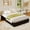 Black corduroy, variant on Minimalist Cloud Bed Frame Twin Size -Platform Bed – Corduroy Upholstered Low Profile, Wood Legs, No Box Spring, Easy Assembly – Minimalist Cloud Bed Frame