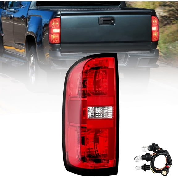 Nilight Taillight Assembly Compatible with 2015 2016 2017 2018 2019 2020 2021 2022 Chevy Colorado Rear Lamp Replacement OE Style Driver Side w/Bulbs