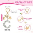 thumbnail image 2 of Uxcell Cute Initial Letter Keychain for Bag Backpack Purse Car Keys Silver Letter C, 2 of 7