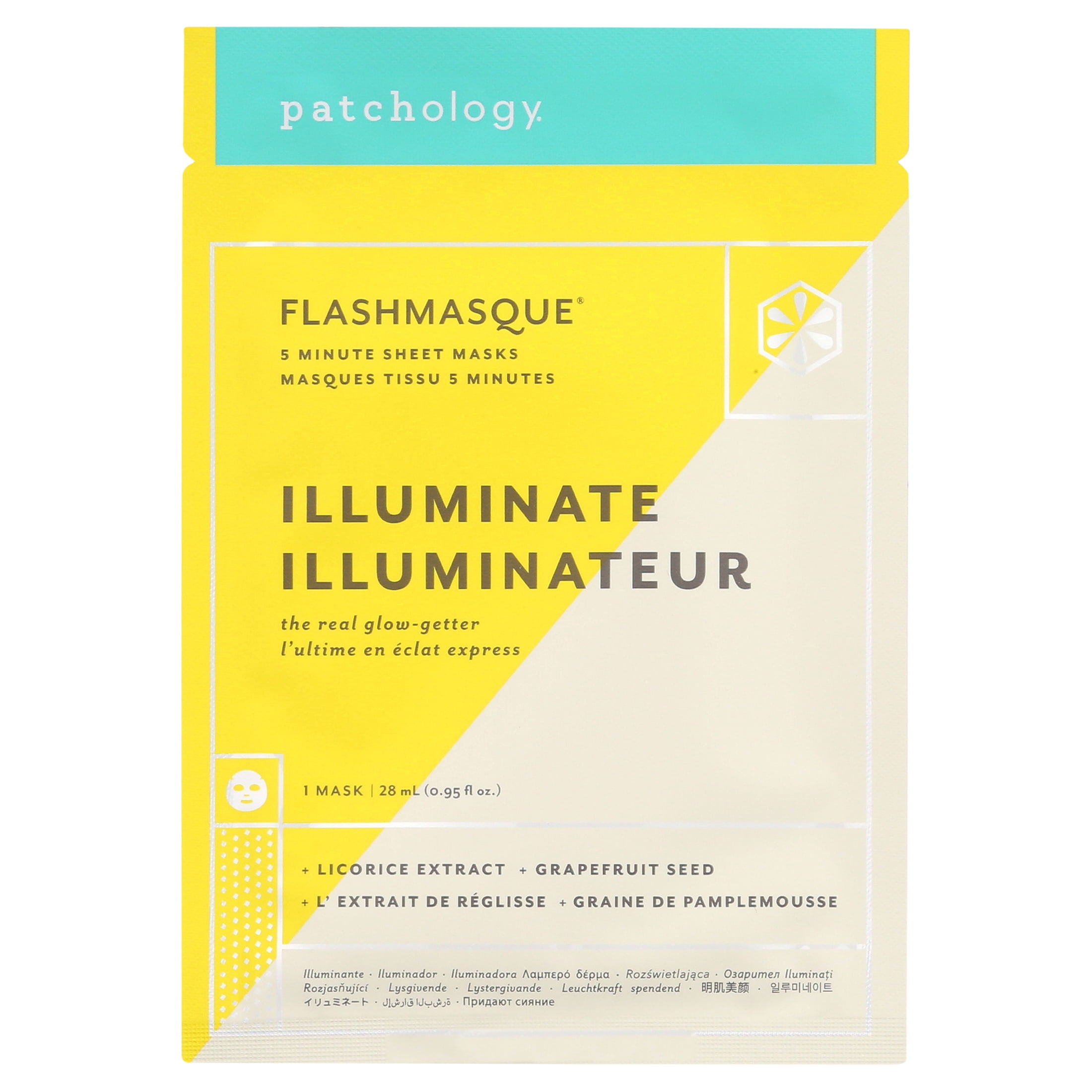 Patchology Perfect Weekend FlashMasque Face Mask Kit for Beauty Skincare, 0.95 fl oz (3 Pack)