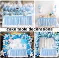 thumbnail image 6 of Wehilion Tulle Table Skirt Ruffle Tutu Table Cloth, LED Table Skirt for Rectangle Table for Baby Shower Wedding, Birthday Party Decoration, 6 of 7