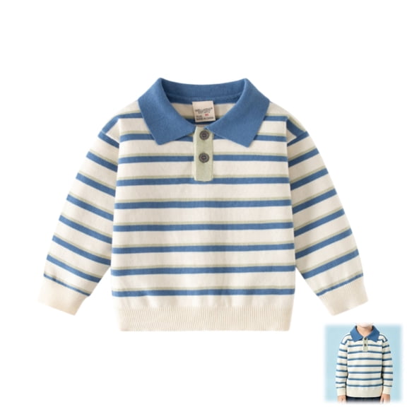 YOUYEDIAN Back to School Polo Shirt for Boys Kids Preppy Long Sleeve Collared School Uniform Toddler Soft Cotton Shirts