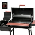 thumbnail image 4 of Royal Gourmet 30" Charcoal Barrel Grill with Offset Smoker, Adjustable Grates and Thermometer, 4 of 10