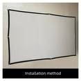 thumbnail image 4 of Projector Projection Portable Screen 100inch 120inch 16:9 Foldable Front Rear For Movie Game Home Theater ,Sharper and Brighter, 4 of 6