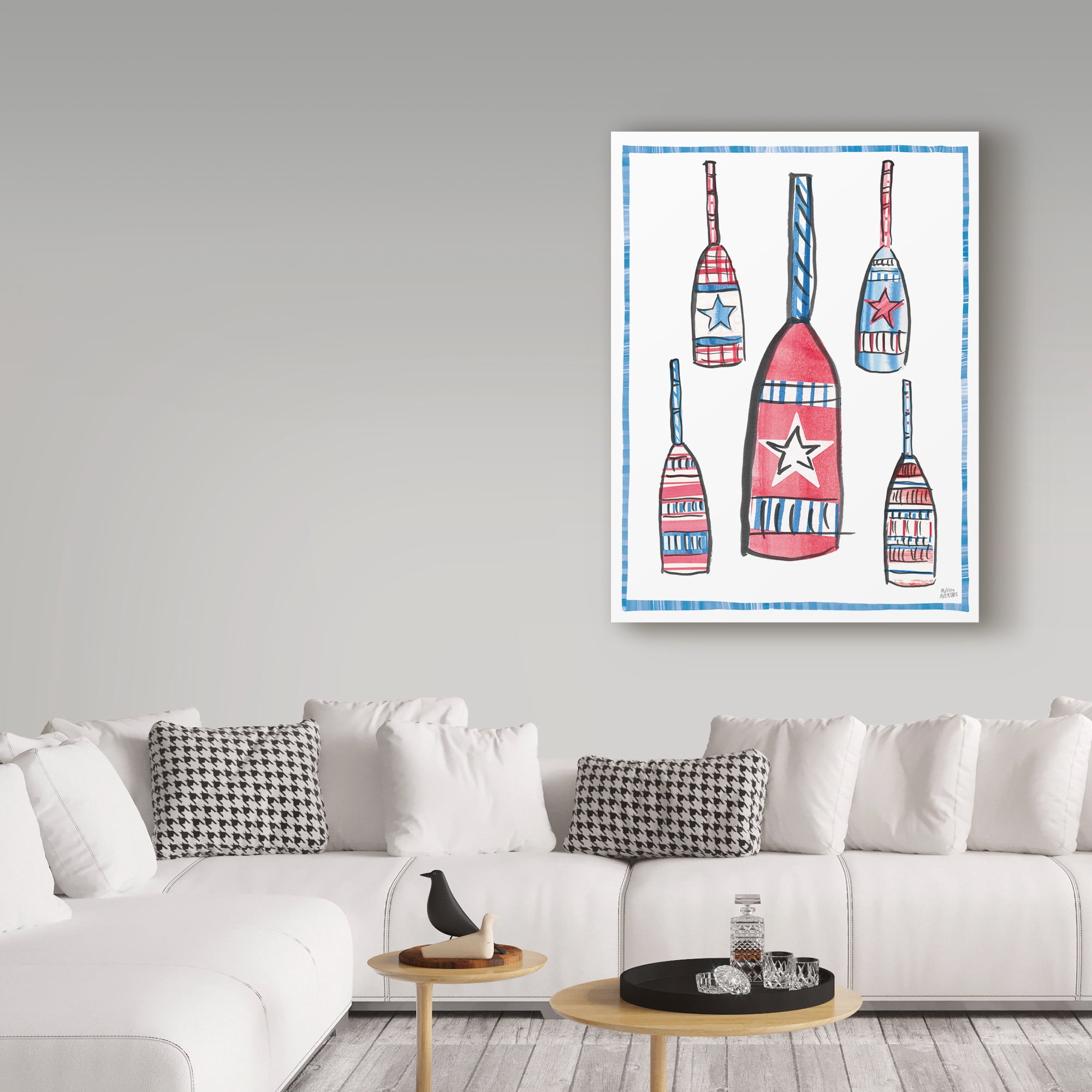 Trademark Fine Art 'Coastal Americana III' Canvas Art by Melissa Averinos