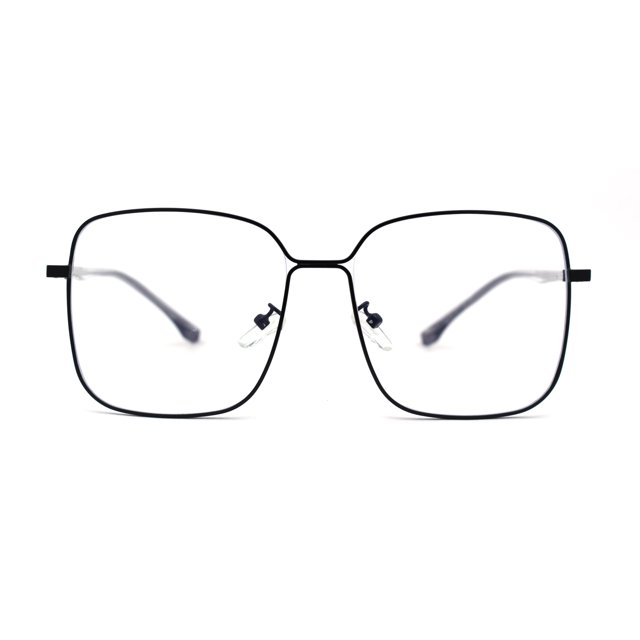 Womens Metal Rim Butterfly 100% Blue Light Flitering Computer Glasses All Black