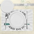 thumbnail image 3 of Ambesonne Retro Place Mats Set of 4, Hipster Skull Pop Art, Standard Size, Multicolor, 3 of 6