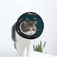 thumbnail image 1 of Moons Planets Galaxy Soft Cat Dog Recovery Collar Adjustable Cat Cone Wound Healing Protective After Surgery for Medium Dogs, 1 of 7
