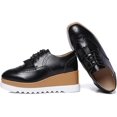 thumbnail image 5 of Women's Fashion Tassels Square-Toe Lace-up Platform Wedge Oxford Shoes, 5 of 7