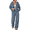 GreyBlue, variant on SUNBS Women's Sweatsuits 2 Piece Outfits for Women Two Way Zipper Jacket Hoodies Fall Oversized Loungewear Sets with Wide Baggy Leg Sweatpants with Pockets