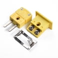 thumbnail image 3 of 1 Set K Type Thermocouple Miniature Socket & Panel Mount Alloy Plug Connector, 3 of 9