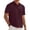 Dark Purple, variant on Men’s Loose Fit Knit Jacquard Polo Shirt with Button Front Short Sleeves and Classic Collar for Everyday Business Casual Style