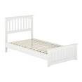 thumbnail image 2 of AFI Becket Twin Solid Wood Low Profile Platform Bed with Matching Footboard, White, 2 of 12