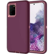 For Samsung Galaxy S20 FE 5G Case Rugged Shockproof Heavy Duty Stand Protective Cover (Purple/Pink)