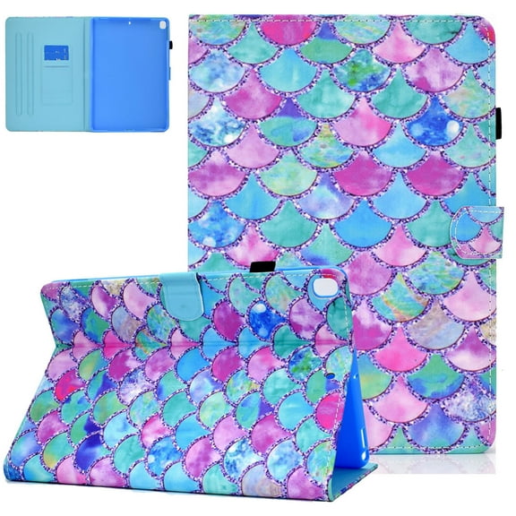 Allytech Case for Apple iPad 6th Generation 2018 /iPad 5th Generation 2017 /iPad Air 2 2014 /iPad Air 2013 Tablet 9.7 Inch, Slim Leather Smart Stand Wallet Cute Cover with Auto Sleep Wake, Scales