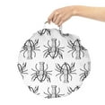 thumbnail image 2 of Lobster Round Floor Cushion with Handle, Hand Drawn Sea Creatures Ocean Animals Coastal Crab Sketch Monochromatic Art, Pillow for Living Room & Dorms, 18" Round, Black and White, by Ambesonne, 2 of 4