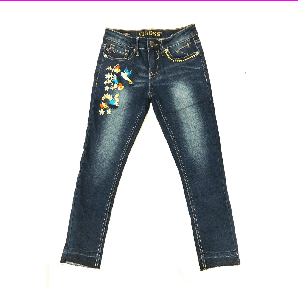 Vigoss Big Girls' Super stretch denim 