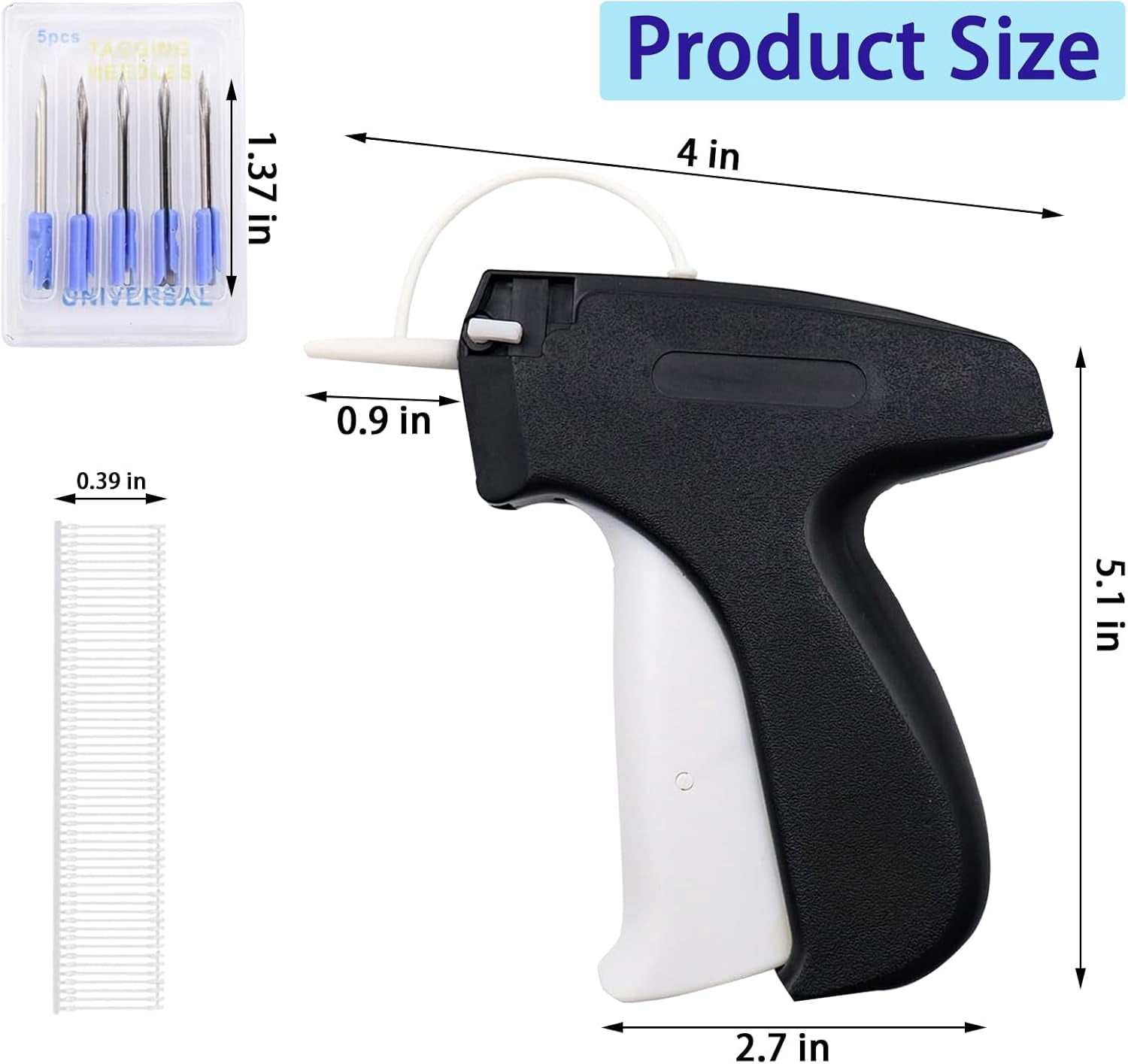 Genreen Stitchy Stitch Gun, Micro Mini Stitch Gun for Clothes, Fine Stitch Tagging Gun for Clothing, Clothing Stitch Tagging Gun, Stitchy Quick Clothing Fixer, Mini Stitch Gun for Clothes