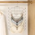 thumbnail image 5 of Mainstays 4-Tier Tank Top and Bra Hanger Organizer, Silver, 5 of 13