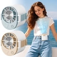 thumbnail image 1 of Weloille Ventilateur de Taille à Pince 1 Pce, Ventilateur Portable Mains Libres Portable, 3 Vitesses Réglables Rechargeable par USB, pour Travail Extérieur Randonnée Camping Cour Travail Usage Quotidien, 1 of 9