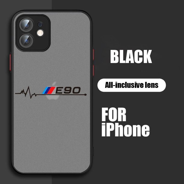 Funda de teléfono de lujo para BMW, carcasa translúcida esmerilada para Apple iPhone 14, 13, 12, 11, XS, Mini Pro Max, 8, 7, 6S, 6, XR, X Plus Fivean unisex