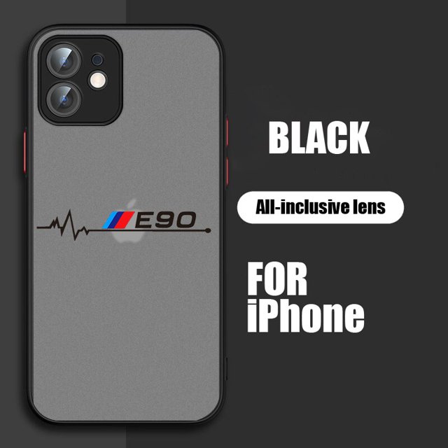 Funda de teléfono de lujo para BMW, carcasa translúcida esmerilada para Apple iPhone 14, 13, 12, 11, XS, Mini Pro Max, 8, 7, 6S, 6, XR, X Plus Fivean unisex