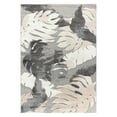 thumbnail image 2 of World Rug Gallery Arles Palm Floral Leaves Indoor/Outdoor Area Rug - Gray 7'10" x 10', 2 of 7