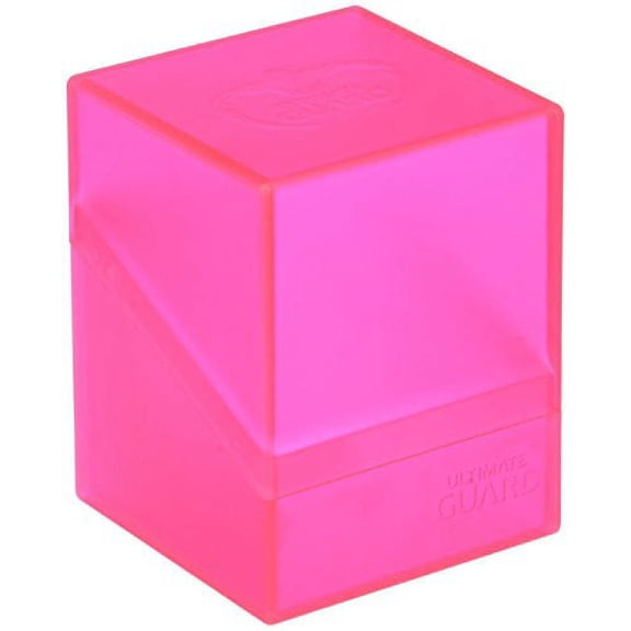 Ultimate Guard Boulder Deck Case 100  Card Game, Rhodonite Pink, Large