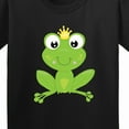 thumbnail image 4 of Inktastic Cute Frog, Green Frog, Crown, Frog Prince Youth T-Shirt, 4 of 5