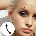 thumbnail image 2 of Fdelink Holiday Adorn Stainless Steel Conical Bend Rod Pointed Eyebrow Nail Lip Nail Sex Nail Piercing Ornament, 2 of 3