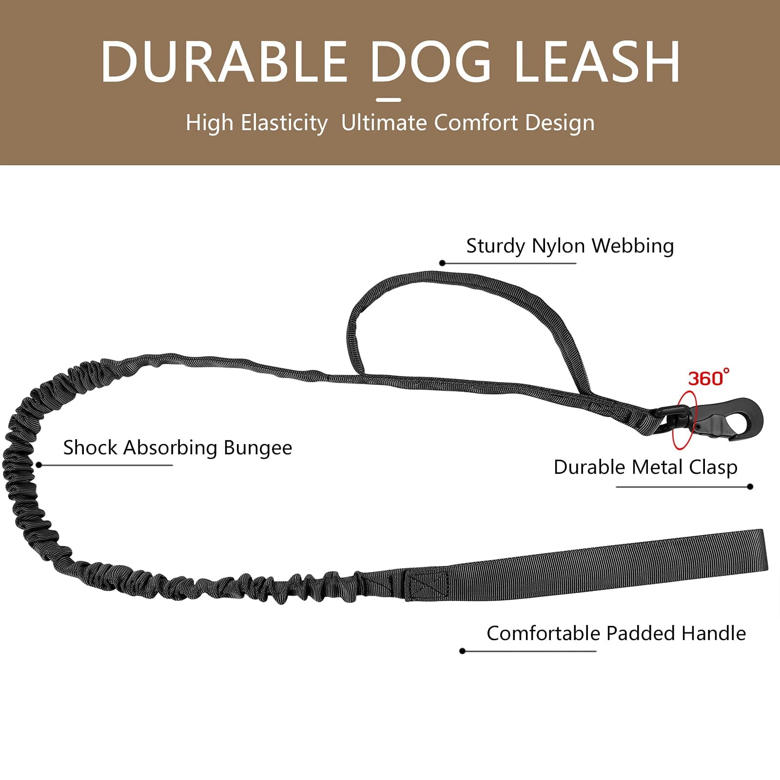 mirlewaiy Tactical Dog Collar Leash Set, Adjustable Military Training Nylon Dog Collar with Controll Handle and Heavy Metal Buckle for Medium and Large Dogs，with Patches and Airtags Case